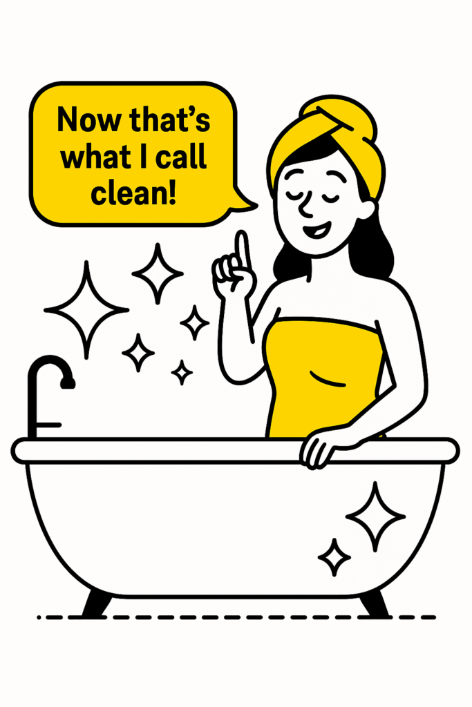 clean bath tub